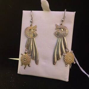 Pierced dangle earrings
